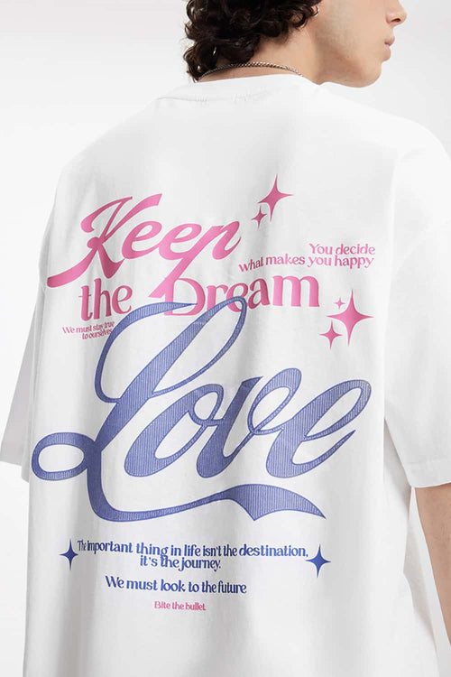 Vintage Graphic Streetwear Tee - White