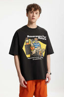 Heavyweight Loose Fit Graphic Tee - Black