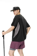 Coolmax Flatlock Active Tee - Black