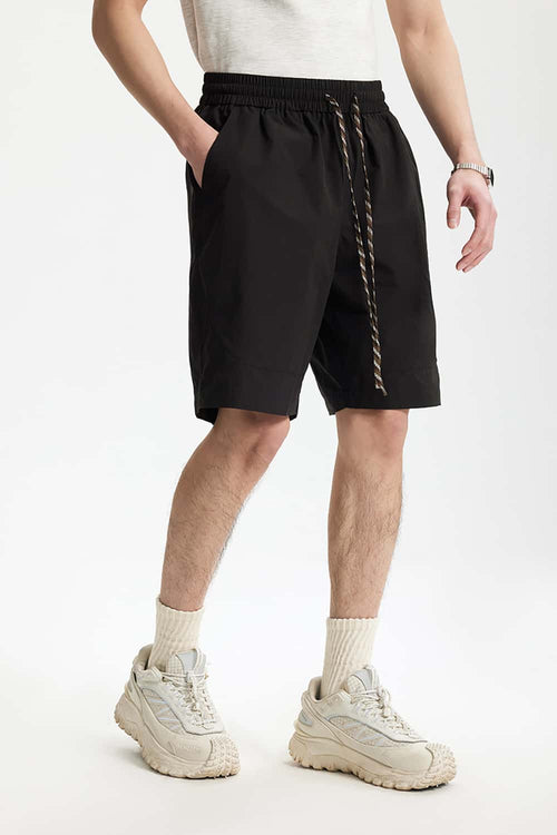Men's Lightweight Quick-Dry Active Shorts - Black