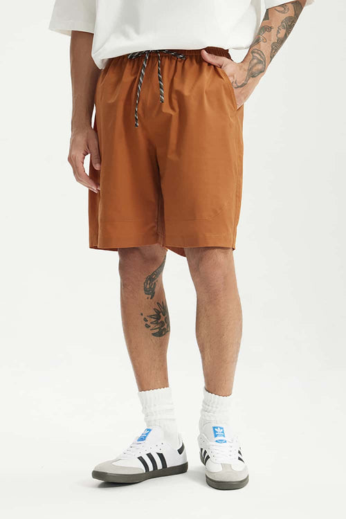 Men's Lightweight Quick-Dry Active Shorts - Grayish Orange