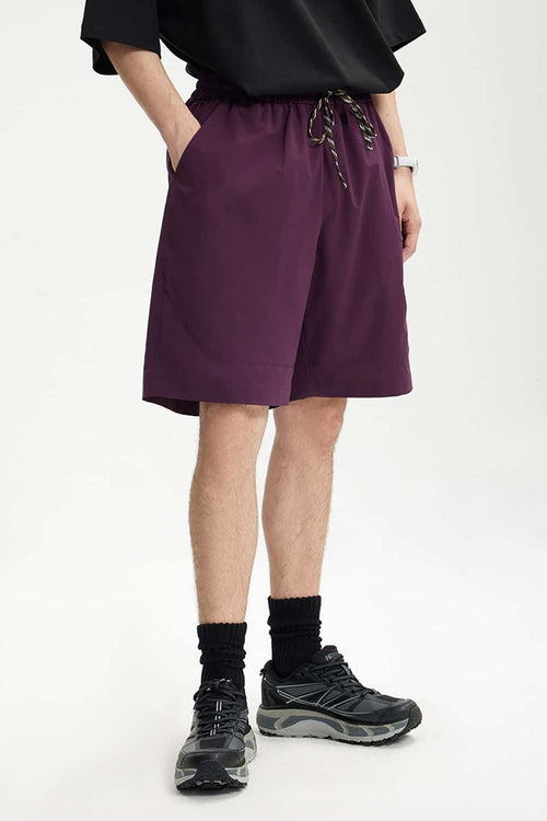 Men's Lightweight Quick-Dry Active Shorts - Vintage Purple