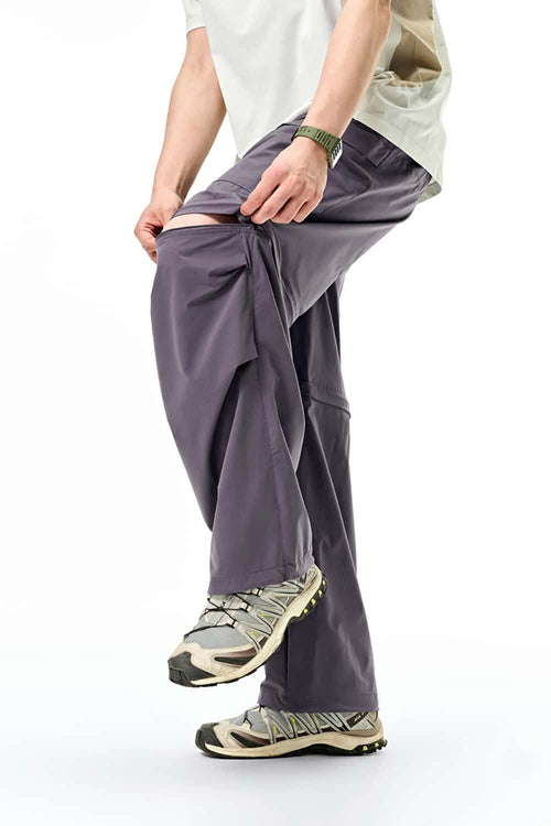 UPF50+ Convertible Outdoor Performance Pants - Dark Purple