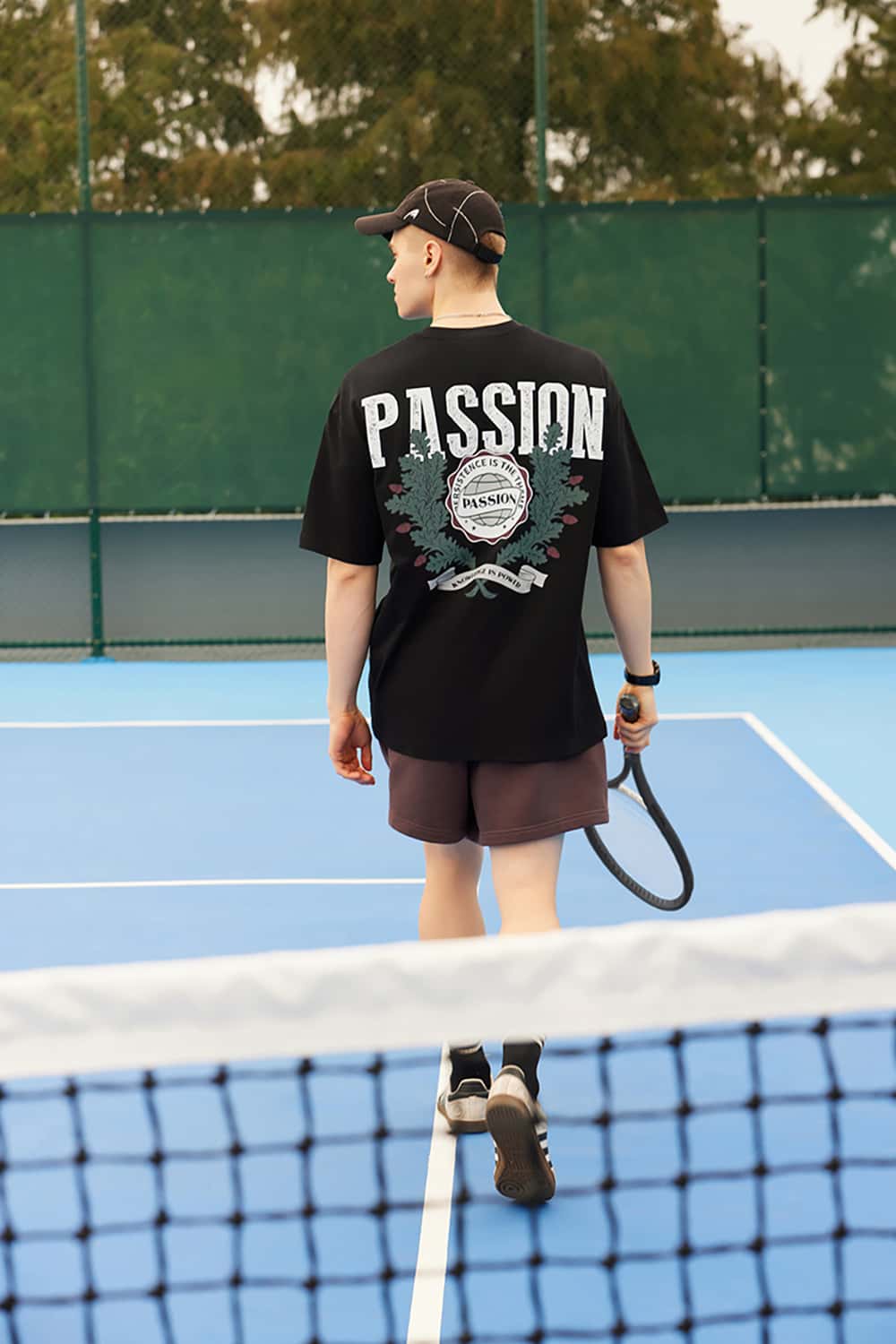 "Passion" Print Casual Streetwear Loose-Fit Short Sleeve T-Shirt