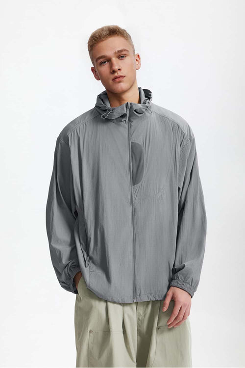 Men's Cooling-Touch Outdoor Jacket - Dark Gray