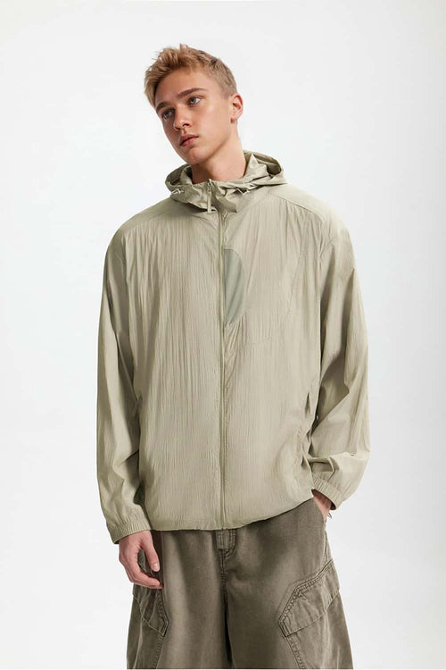 Men's Cooling-Touch Outdoor Jacket - Khaki