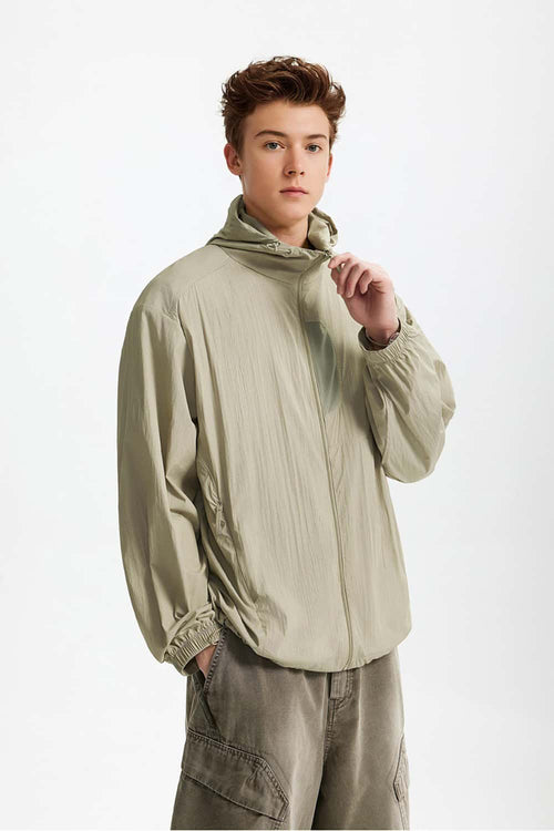 Men's Cooling-Touch Outdoor Jacket - Khaki