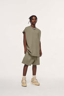 Heavyweight Solid Sleeveless Vest - Gray Camel