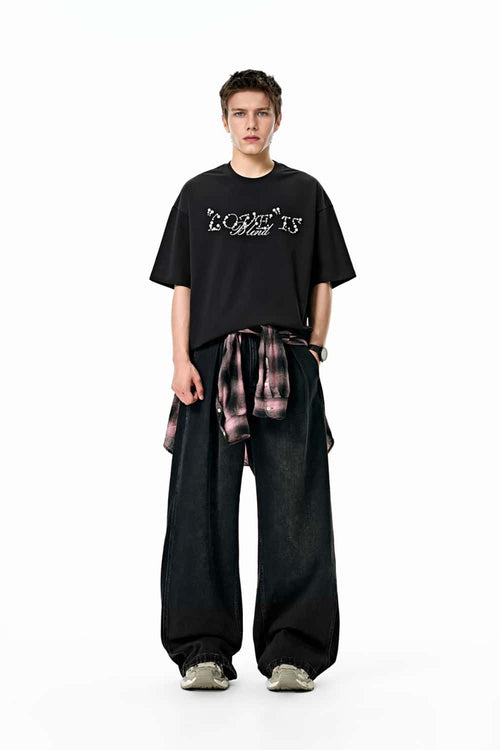 Heavyweight Graphic Short-Sleeve Tee - Black