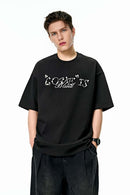 Heavyweight Graphic Short-Sleeve Tee - Black