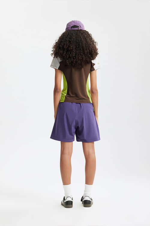 Cooling Color-Block Active Raglan Tee - Dark Khaki