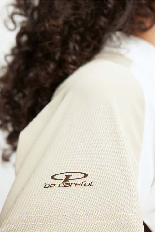 Cooling Color-Block Active Raglan Tee - White