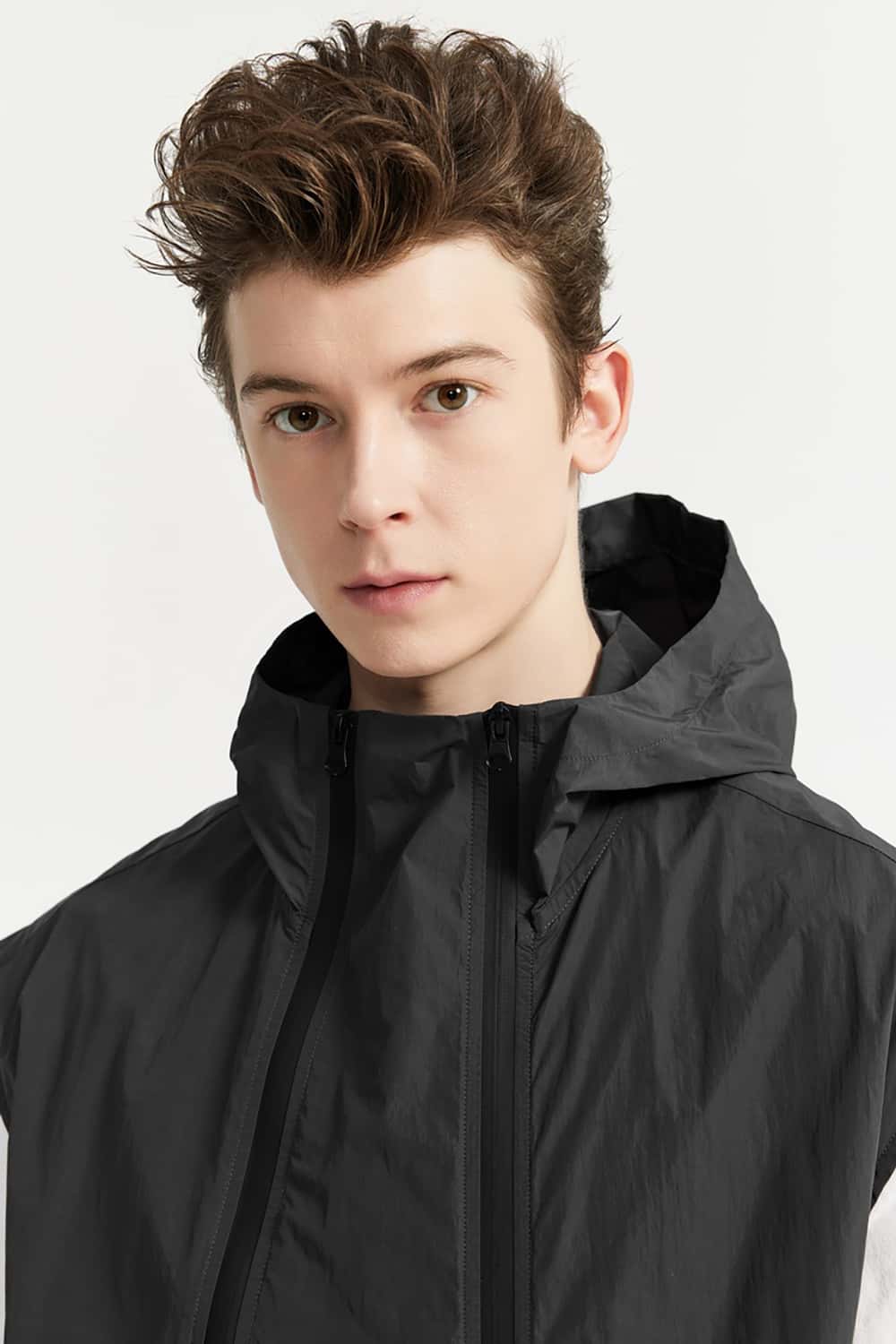 Functional Zippered Vest with Hood - Urban Streetwear Jacket