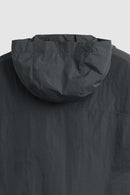 Tech Utility Hooded Zip Vest - Dark Gray