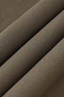 Draped Casual Trousers - Dark Brown