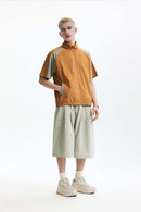 Water-Repellent Color-Block Active Over-Shirt - Brown