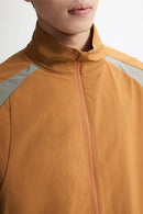 Water-Repellent Color-Block Active Over-Shirt - Brown