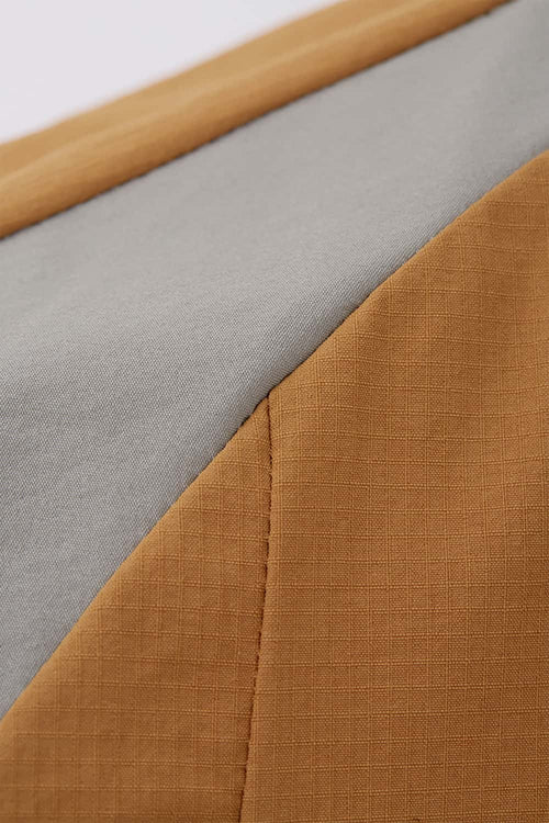 Water-Repellent Color-Block Active Over-Shirt - Brown