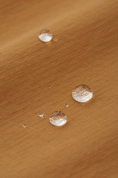 Water-Repellent Color-Block Active Over-Shirt - Brown
