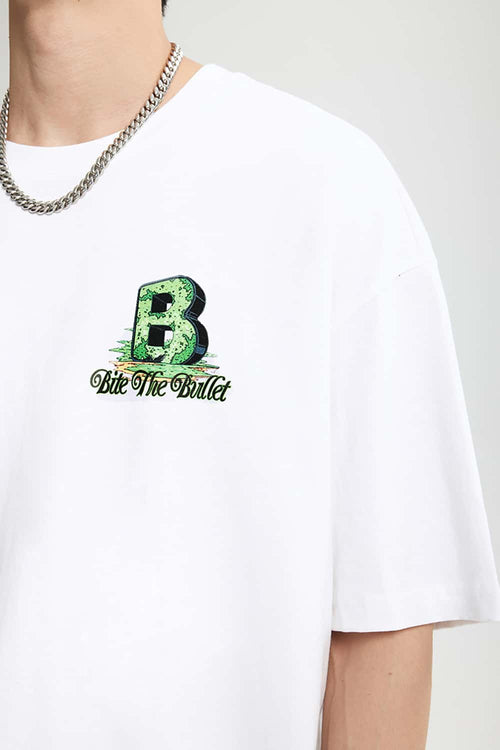 Varsity Graphic Relaxed Tee - White