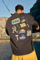 Heavyweight Loose Graphic Tee - Earth Brown