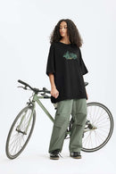 Premium Puff-Print Graphic Tee - Black