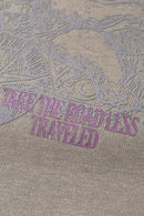 Premium Puff-Print Graphic Tee - Smoke Gray