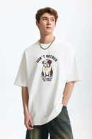 Heavyweight French Bulldog Graphic Tee - White