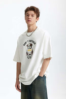Heavyweight French Bulldog Graphic Tee - White