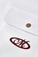 Pocket Flocked Graphic Tee - Off White