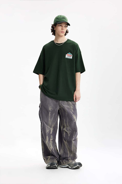 Heavyweight Essential Cotton Tee - Green