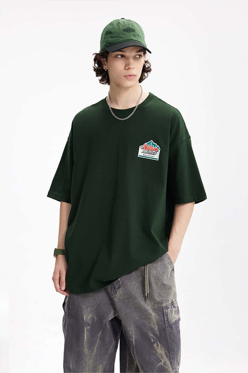 Heavyweight Essential Cotton Tee - Green