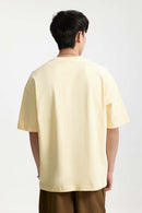 Vintage Crackle Graphic Relaxed Tee - Apricot