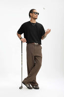 Reversible Cotton-Nylon Active Tee - Black