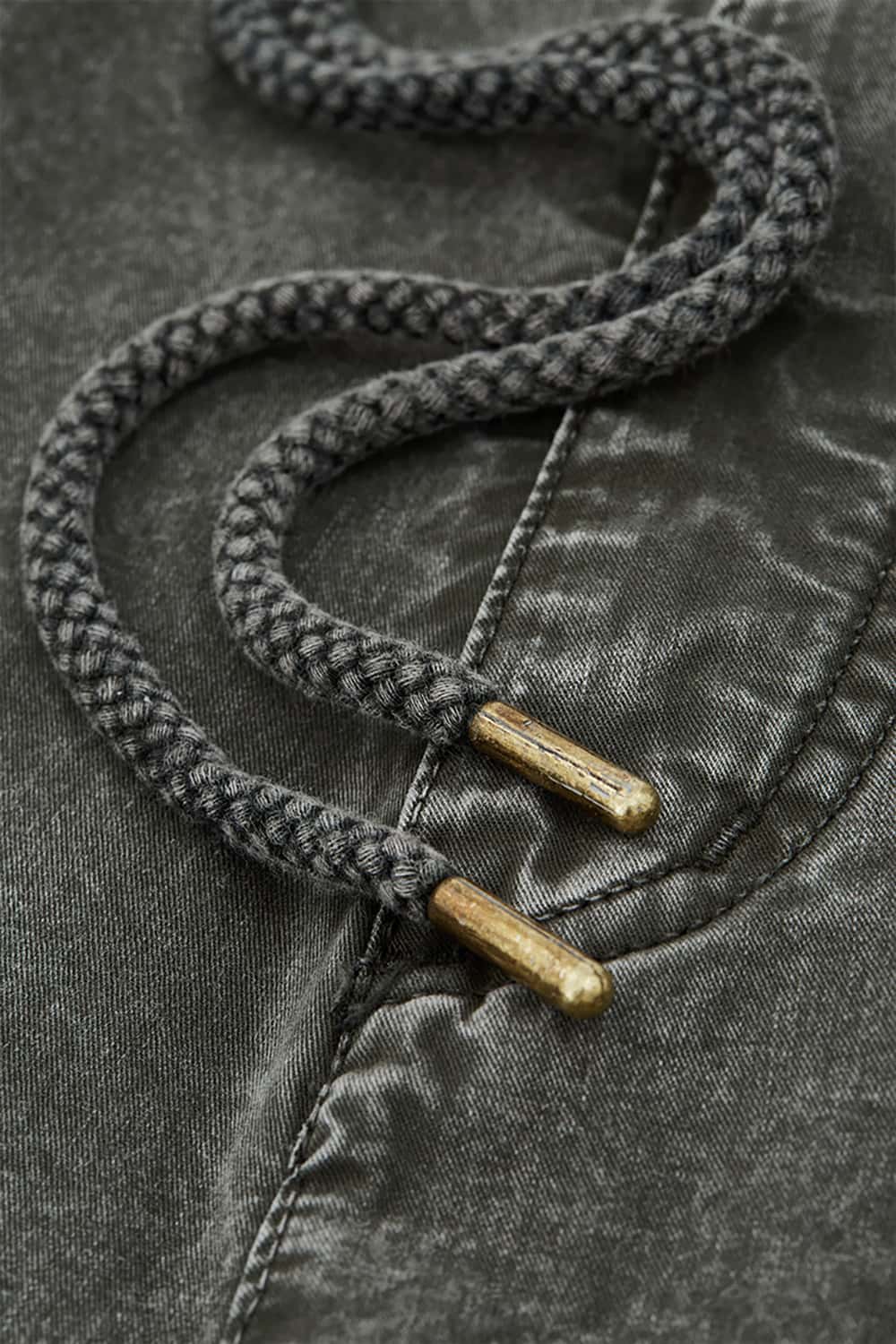 Streetwear Washed Cargo Shorts - Casual Mid-Length Utility Shorts