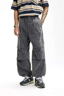 Snow-Wash Cargo Joggers - Gray