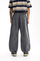 Snow-Wash Cargo Joggers - Gray