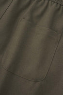 Men's Loose-Fit Linen Blend Trousers - Coffee