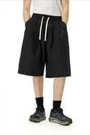 Relaxed Utility Cargo Shorts - Black