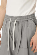 Relaxed Utility Cargo Shorts - Light Gray