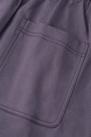 Relaxed Utility Cargo Shorts - Light Purple