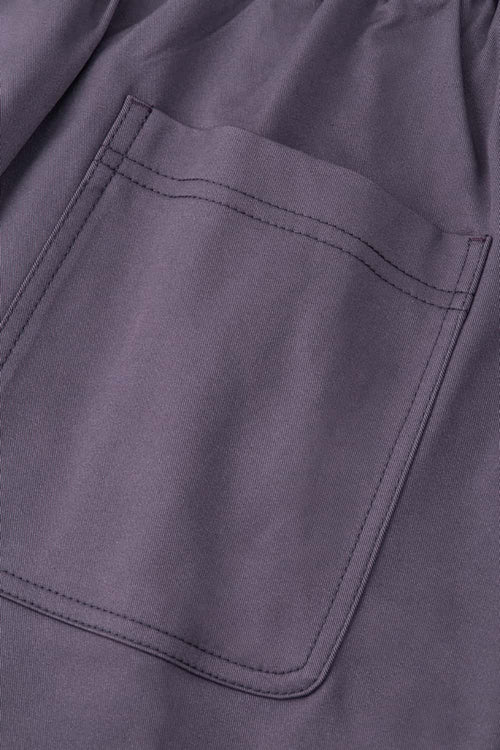 Relaxed Utility Cargo Shorts - Light Purple