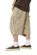 Utility Pocket Cropped Pants - Light Khaki