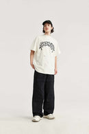 Heavy-Duty Wide Leg Cargo Pants - Black