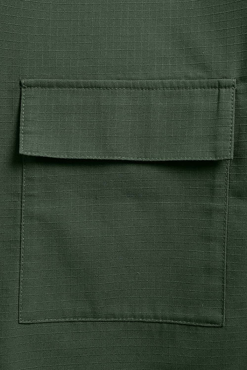 Heavy-Duty Wide Leg Cargo Pants - Green