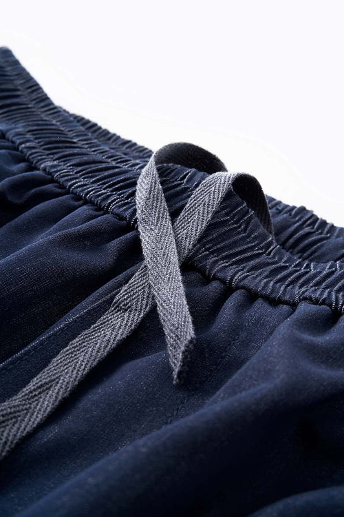 Cooling Faux-Denim Wide-Leg Pants - Denim Blue