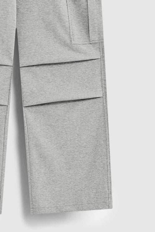 Cooling-Touch Wide-Leg Cargo Sweatpants - Flower Gray