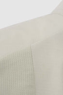 Water-Repellent Color-Block Active Vest - Beige Gray