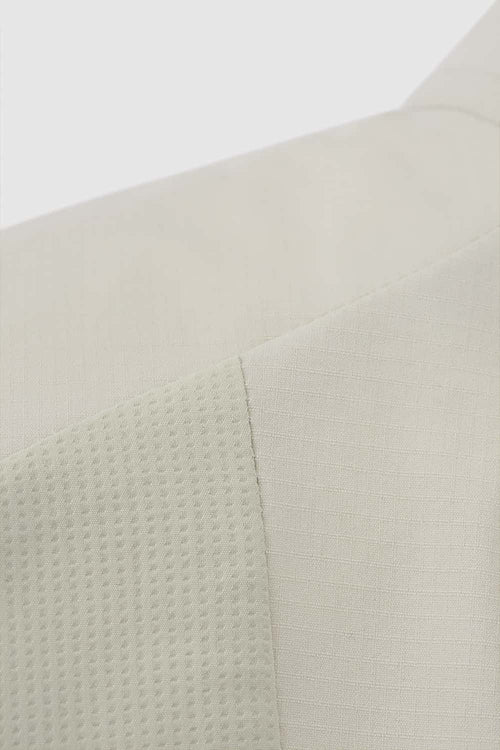 Water-Repellent Color-Block Active Vest - Beige Gray