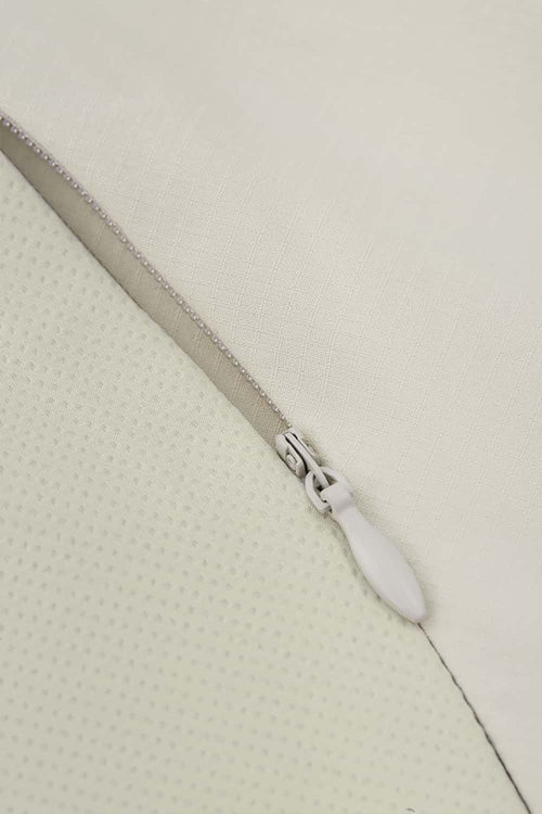 Water-Repellent Color-Block Active Vest - Beige Gray